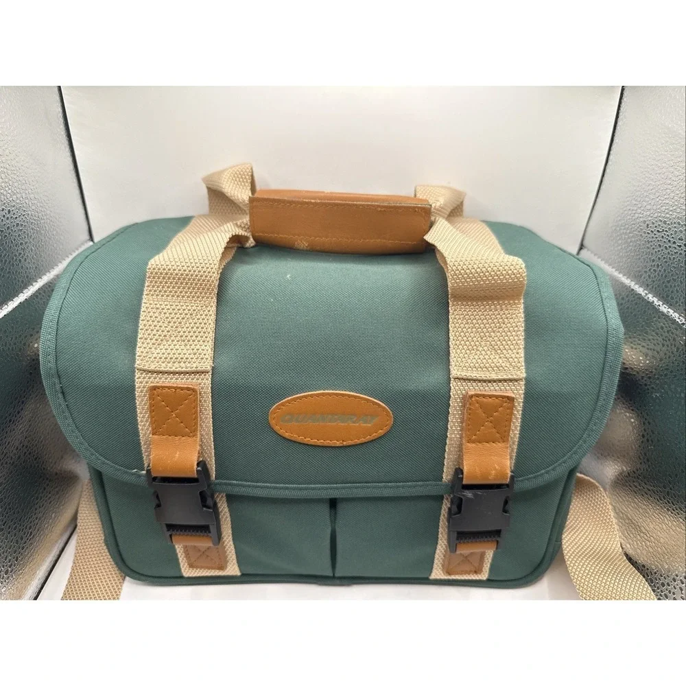 Quantaray Large Camera Bag Multi-Pockets, Dividers, Shoulder Strap Near Mint